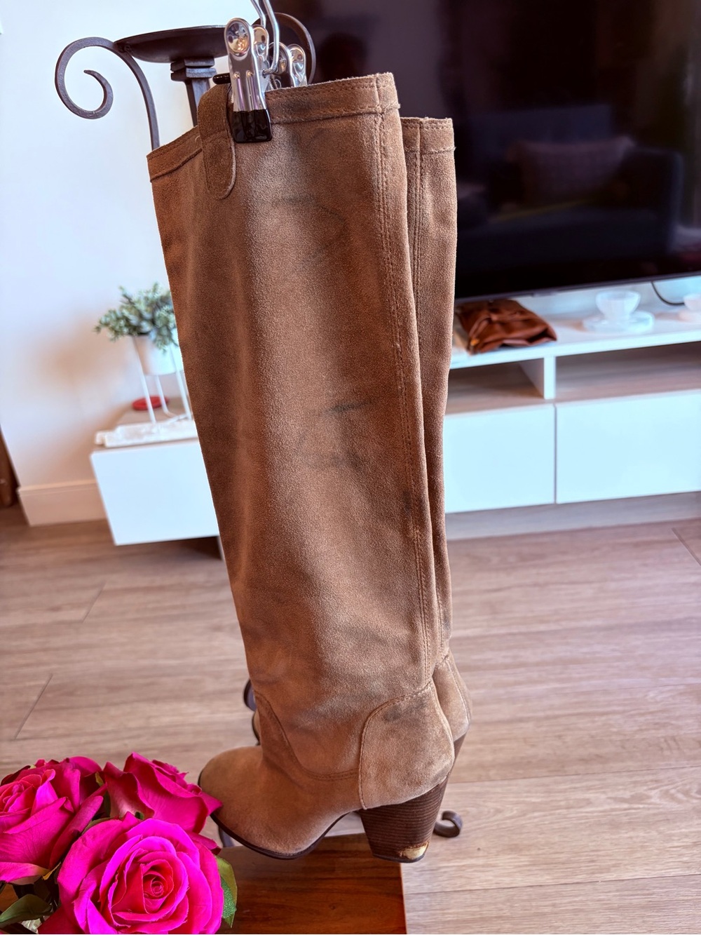 Vince Camuto Braden Suede Knee-High Boots